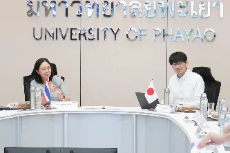 มหาวิทยาลัยพะเยาให้การต้อนรับคณะผู้บริหาร Kindai University และบริษัท Frontier Co., Ltd.