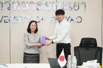 มหาวิทยาลัยพะเยาให้การต้อนรับคณะผู้บริหาร Kindai University และบริษัท Frontier Co., Ltd.