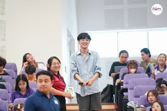 กองบริการการศึกษา จัดกิจกรรมการเรียนการสอนรายวิชาในหมวดวิชาศึกษาทั่วไป “เรียนรู้ร่วมกันสรรค์สร้างสังคม” ในหัวข้อ “ชุมชนคืออะไร”