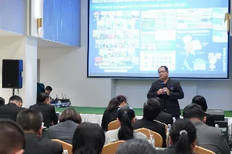 ผู้บริหารมหาวิทยาลัยพะเยา พบผู้บริหารสถานศึกษาและครูแนะแนว กลุ่มภาคตะวันออกเฉียงเหนือตอนกลาง ณ จังหวัดร้อยเอ็ด