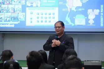 ผู้บริหารมหาวิทยาลัยพะเยา พบผู้บริหารสถานศึกษาและครูแนะแนว กลุ่มภาคตะวันออกเฉียงเหนือตอนกลาง ณ จังหวัดร้อยเอ็ด