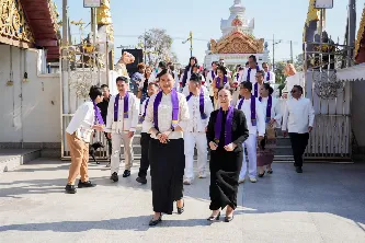 กองบริการการศึกษา มหาวิทยาลัยพะเยา ร่วมสืบสานประเพณีตานข้าวใหม่ใส่บาตรหลวง ณ วัดศรีโคมคำ