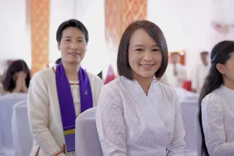 กองบริการการศึกษา มหาวิทยาลัยพะเยา ร่วมสืบสานประเพณีตานข้าวใหม่ใส่บาตรหลวง ณ วัดศรีโคมคำ